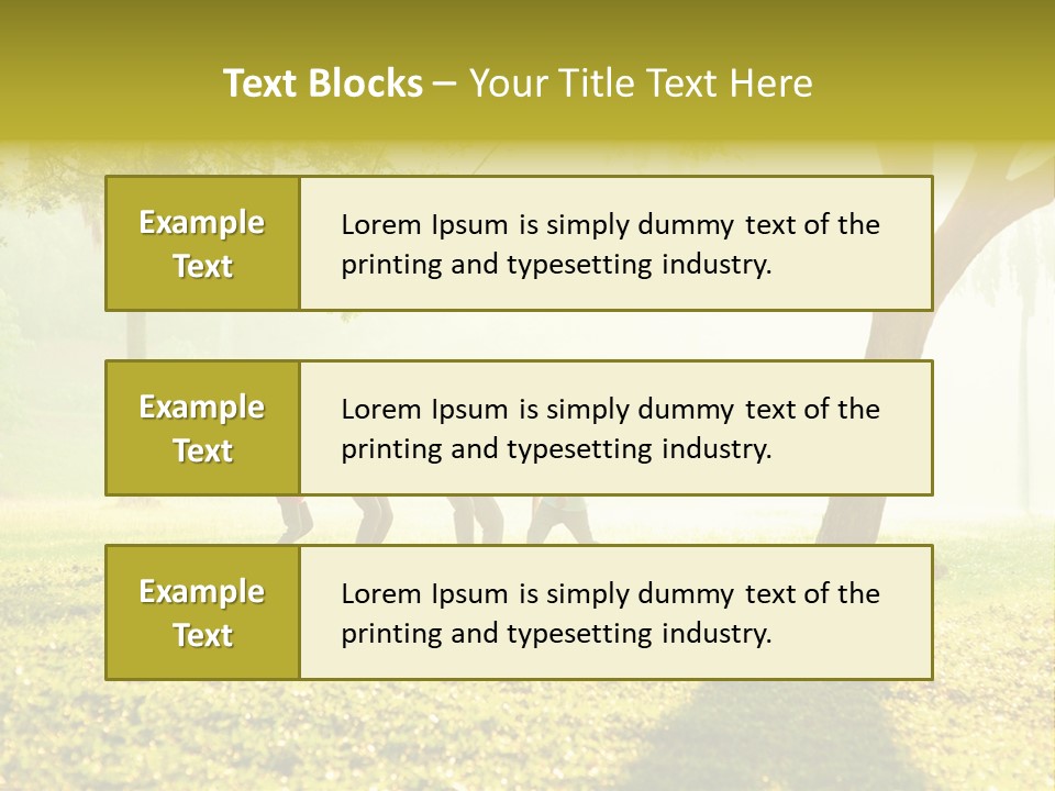 A Group Of Children Playing In A Park PowerPoint Template