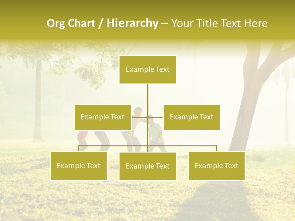 A Group Of Children Playing In A Park PowerPoint Template