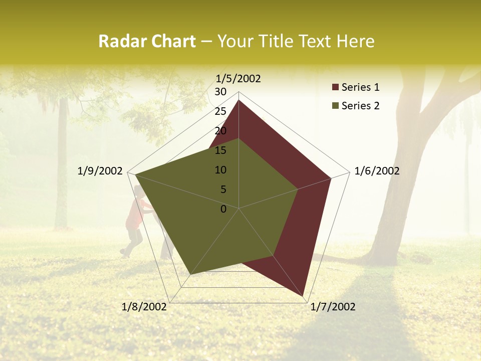 A Group Of Children Playing In A Park PowerPoint Template