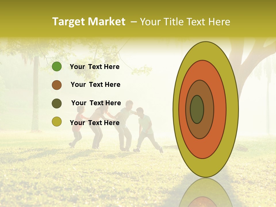 A Group Of Children Playing In A Park PowerPoint Template