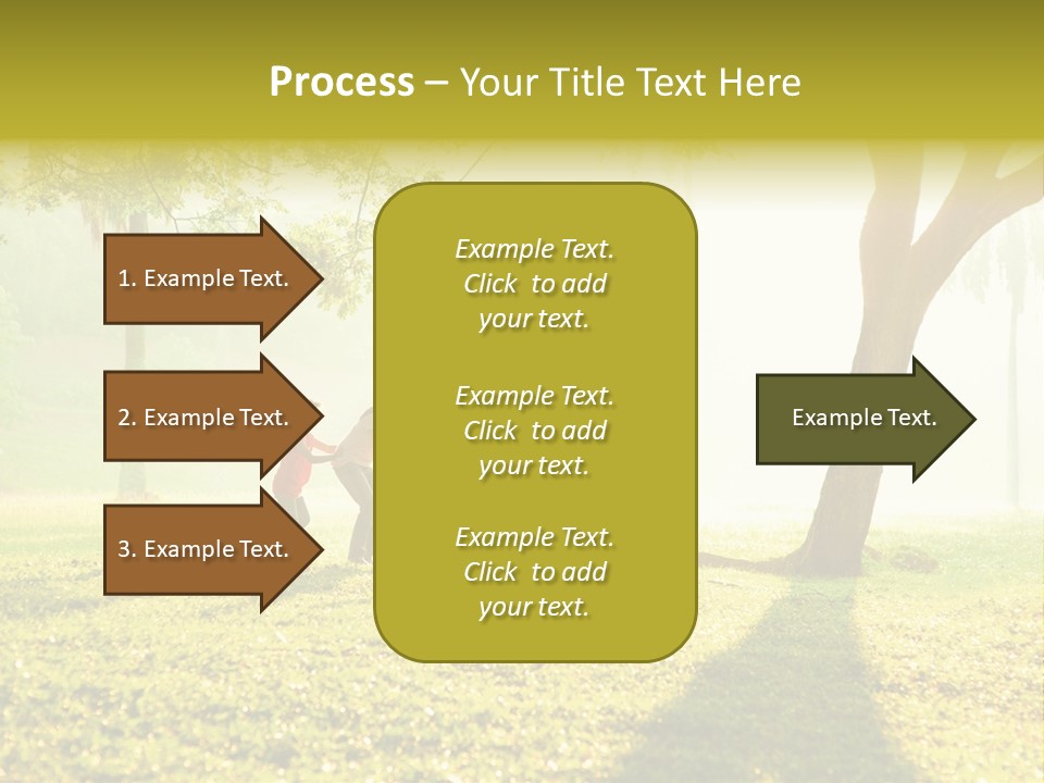A Group Of Children Playing In A Park PowerPoint Template