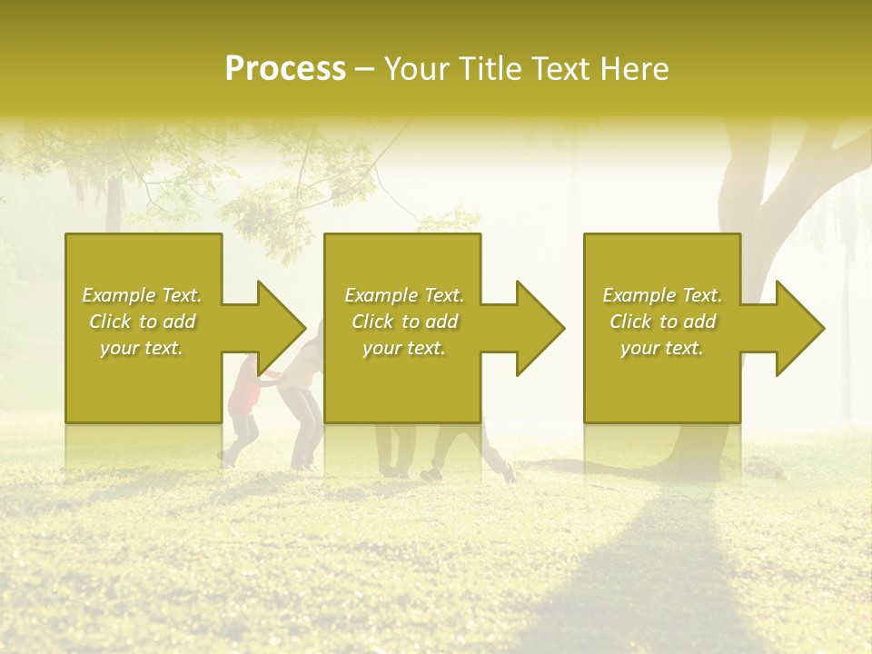 A Group Of Children Playing In A Park PowerPoint Template