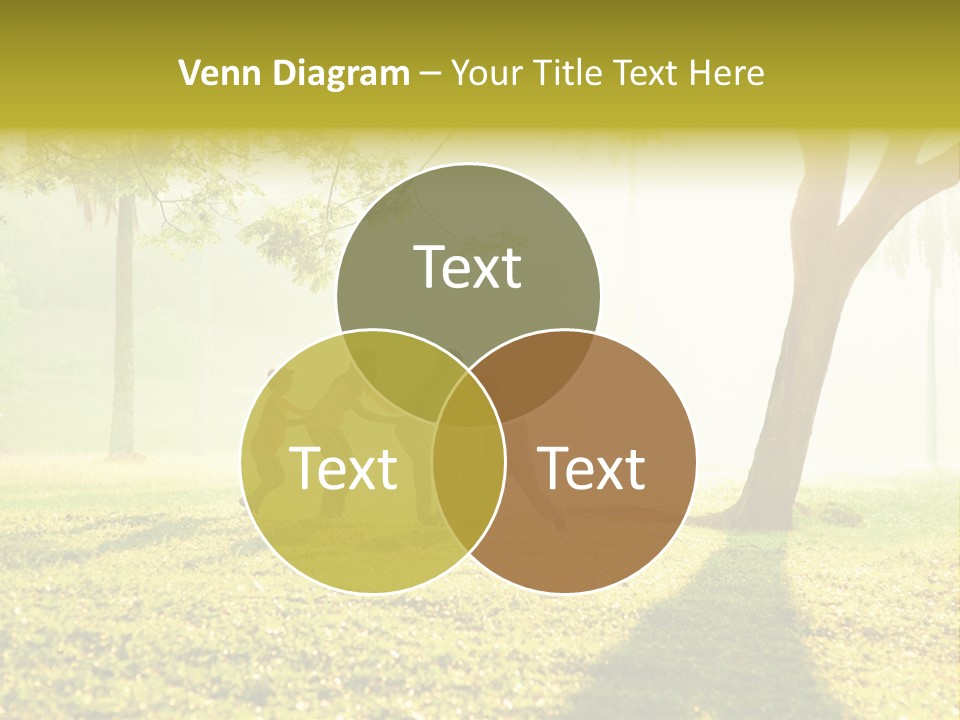 A Group Of Children Playing In A Park PowerPoint Template