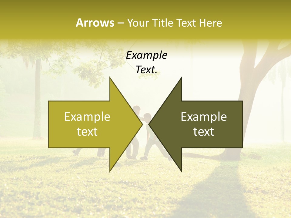 A Group Of Children Playing In A Park PowerPoint Template