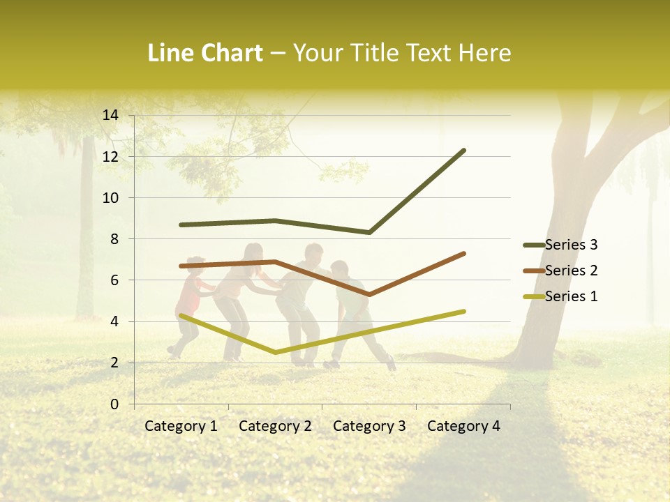 A Group Of Children Playing In A Park PowerPoint Template