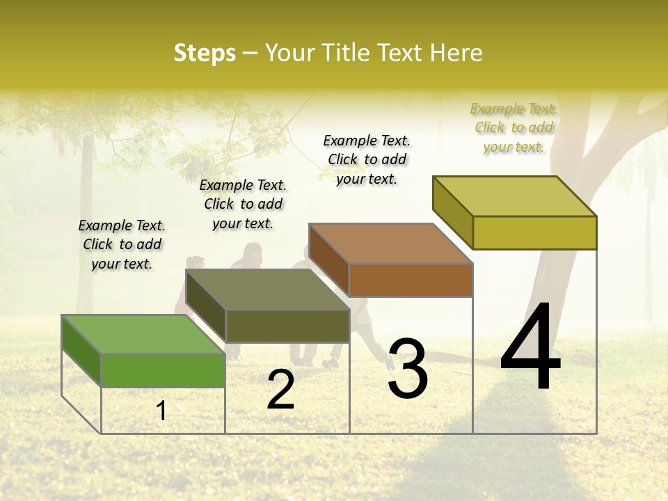 A Group Of Children Playing In A Park PowerPoint Template