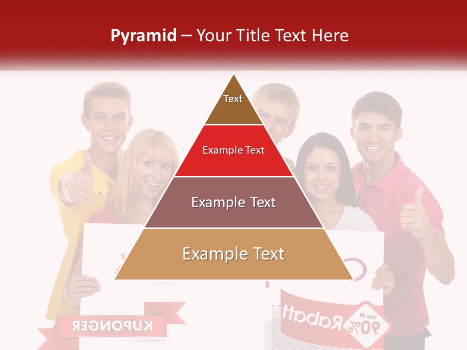 A Group Of People Holding Up A Sign PowerPoint Template