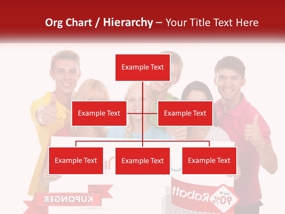 A Group Of People Holding Up A Sign PowerPoint Template