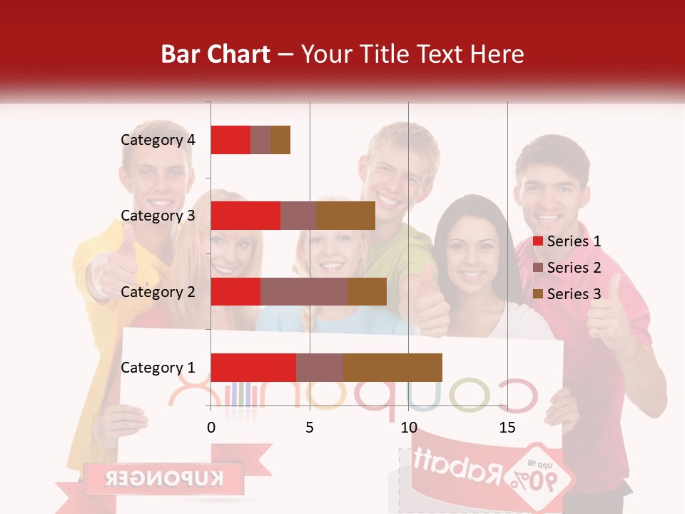 A Group Of People Holding Up A Sign PowerPoint Template