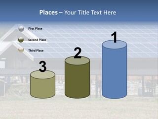 A Farm With Horses And A House With A Solar Panel On The Roof PowerPoint Template