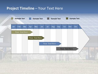 A Farm With Horses And A House With A Solar Panel On The Roof PowerPoint Template