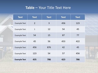 A Farm With Horses And A House With A Solar Panel On The Roof PowerPoint Template