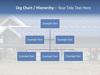 A Farm With Horses And A House With A Solar Panel On The Roof PowerPoint Template