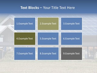 A Farm With Horses And A House With A Solar Panel On The Roof PowerPoint Template