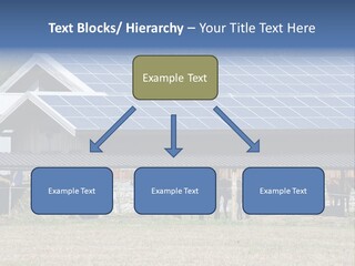A Farm With Horses And A House With A Solar Panel On The Roof PowerPoint Template