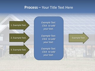 A Farm With Horses And A House With A Solar Panel On The Roof PowerPoint Template