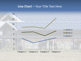 A Farm With Horses And A House With A Solar Panel On The Roof PowerPoint Template