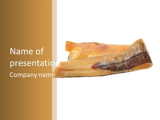 A Piece Of Bread With A Bite Taken Out Of It PowerPoint Template