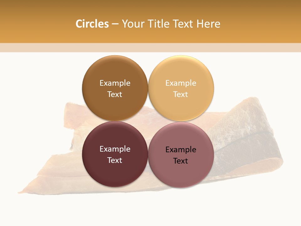 A Piece Of Bread With A Bite Taken Out Of It PowerPoint Template