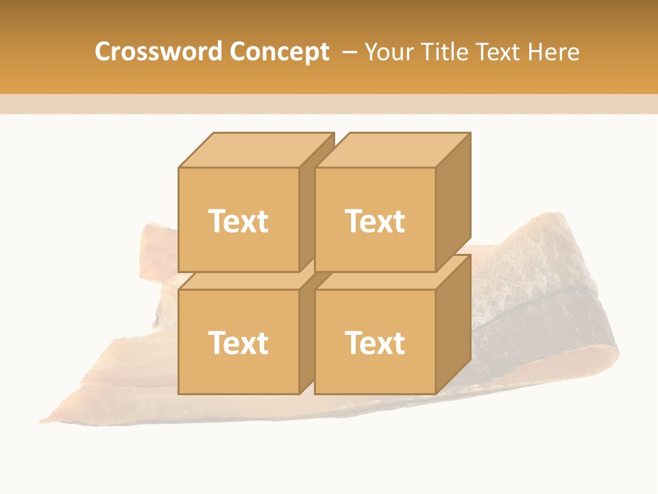 A Piece Of Bread With A Bite Taken Out Of It PowerPoint Template
