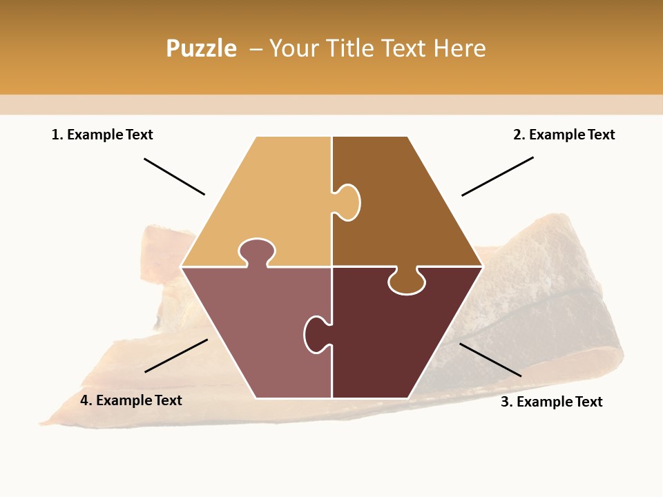 A Piece Of Bread With A Bite Taken Out Of It PowerPoint Template