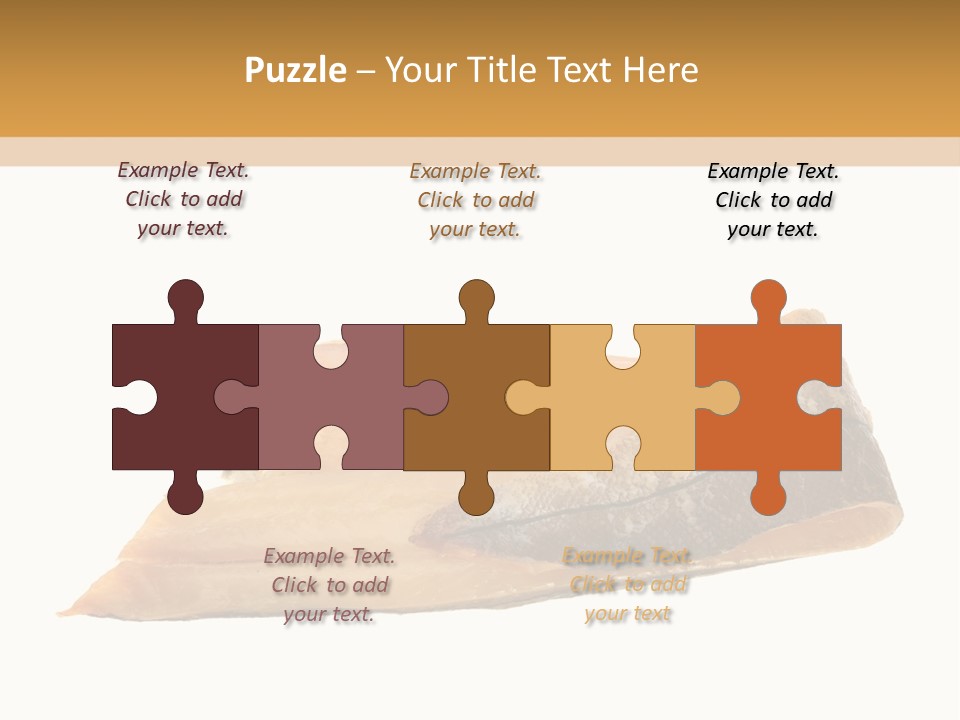 A Piece Of Bread With A Bite Taken Out Of It PowerPoint Template