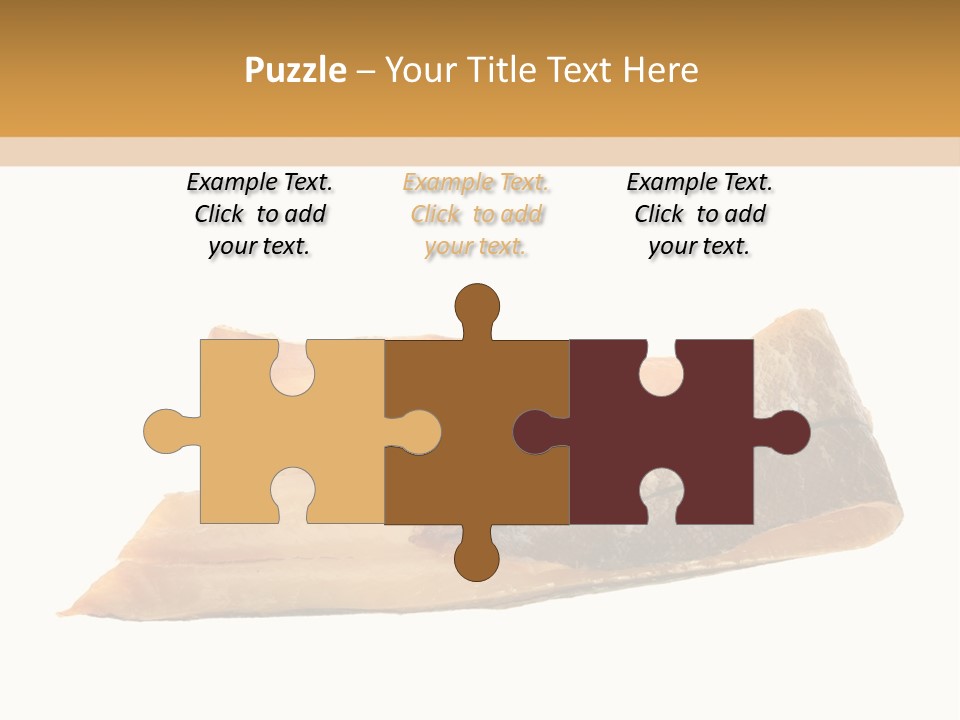 A Piece Of Bread With A Bite Taken Out Of It PowerPoint Template