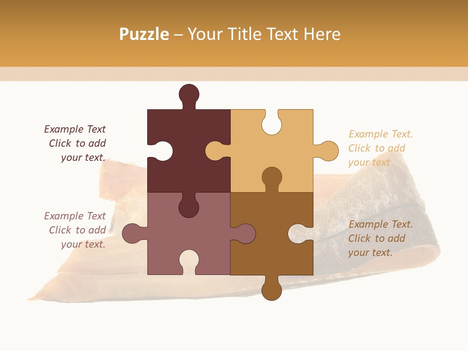 A Piece Of Bread With A Bite Taken Out Of It PowerPoint Template