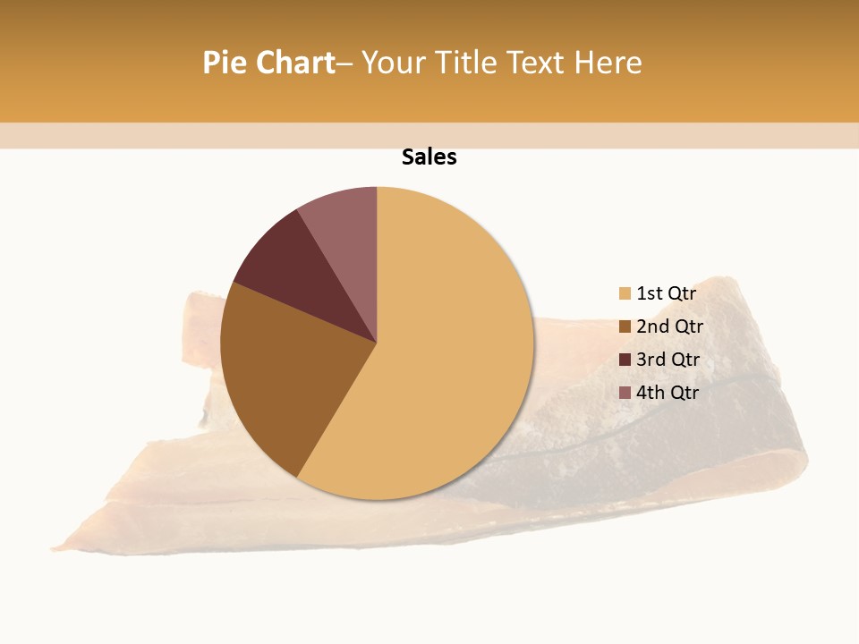 A Piece Of Bread With A Bite Taken Out Of It PowerPoint Template