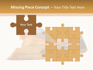 A Piece Of Bread With A Bite Taken Out Of It PowerPoint Template