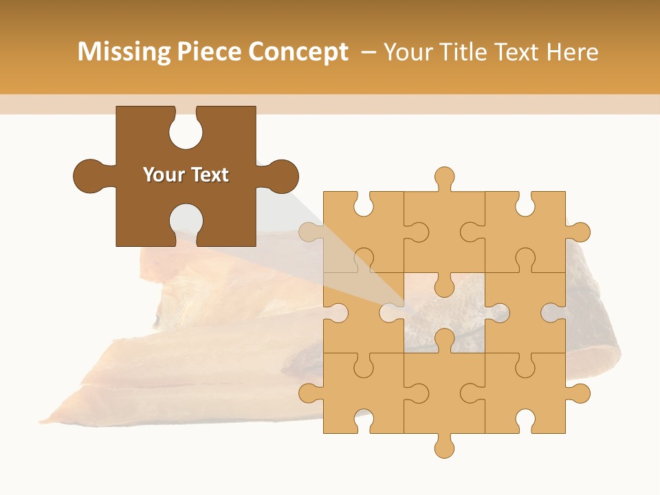 A Piece Of Bread With A Bite Taken Out Of It PowerPoint Template