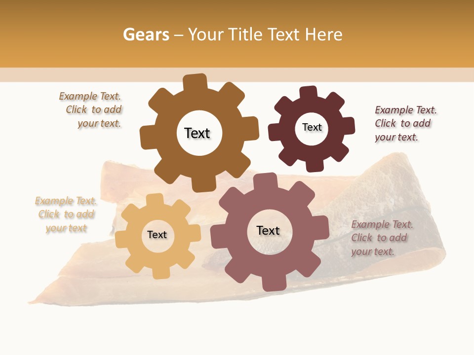 A Piece Of Bread With A Bite Taken Out Of It PowerPoint Template