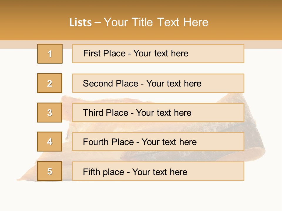 A Piece Of Bread With A Bite Taken Out Of It PowerPoint Template