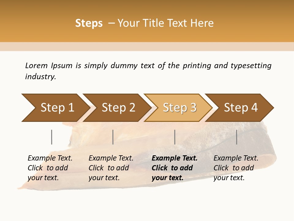 A Piece Of Bread With A Bite Taken Out Of It PowerPoint Template