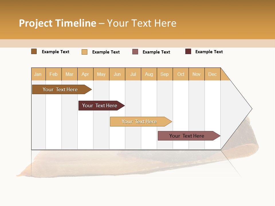 A Piece Of Bread With A Bite Taken Out Of It PowerPoint Template