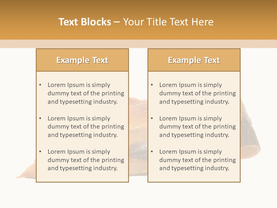 A Piece Of Bread With A Bite Taken Out Of It PowerPoint Template