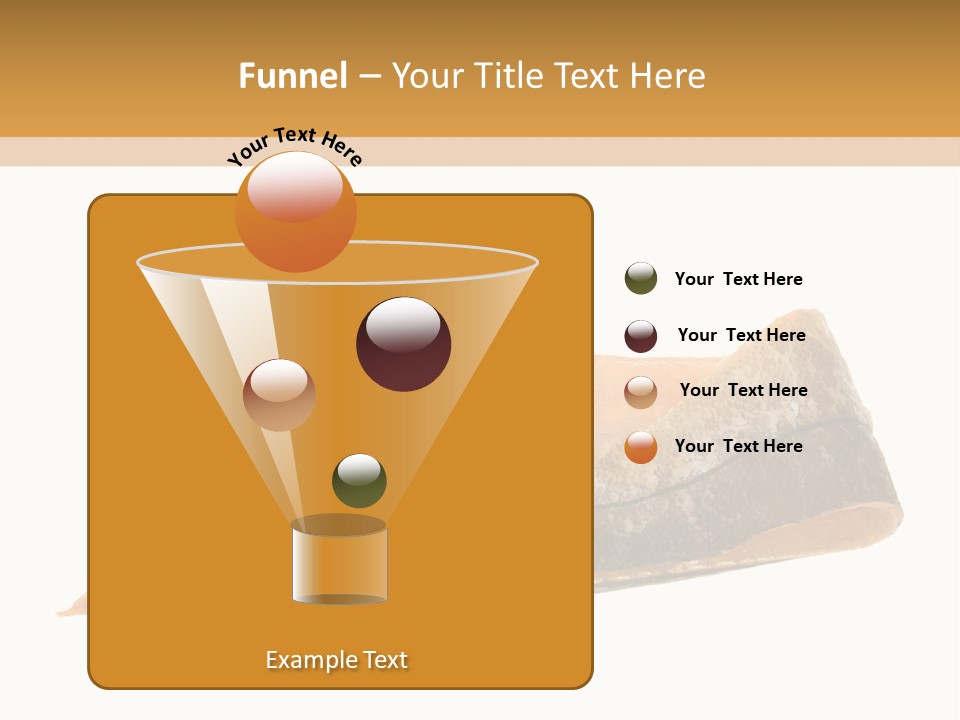 A Piece Of Bread With A Bite Taken Out Of It PowerPoint Template