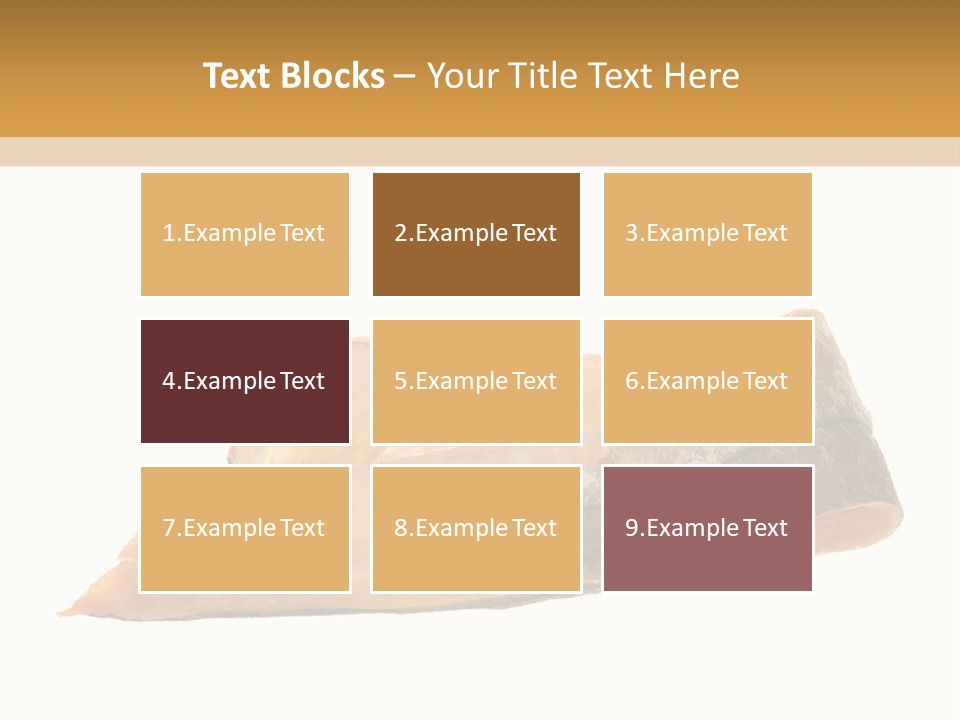 A Piece Of Bread With A Bite Taken Out Of It PowerPoint Template