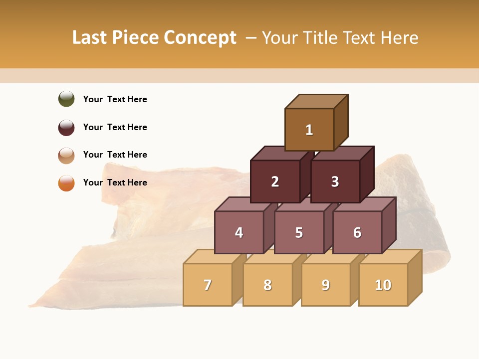 A Piece Of Bread With A Bite Taken Out Of It PowerPoint Template