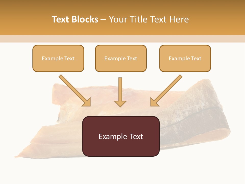 A Piece Of Bread With A Bite Taken Out Of It PowerPoint Template