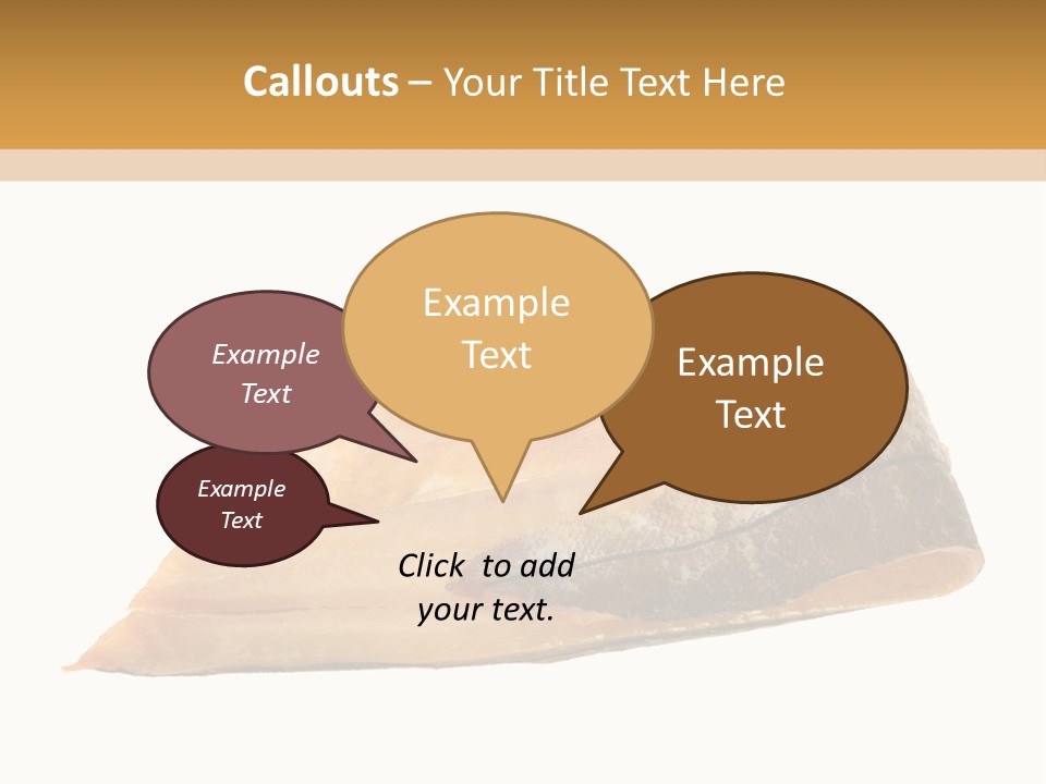 A Piece Of Bread With A Bite Taken Out Of It PowerPoint Template