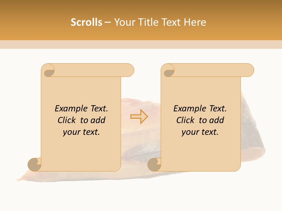A Piece Of Bread With A Bite Taken Out Of It PowerPoint Template