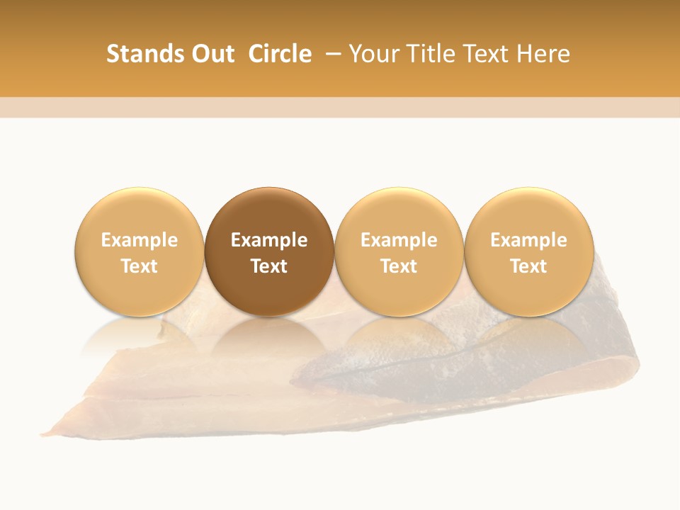 A Piece Of Bread With A Bite Taken Out Of It PowerPoint Template