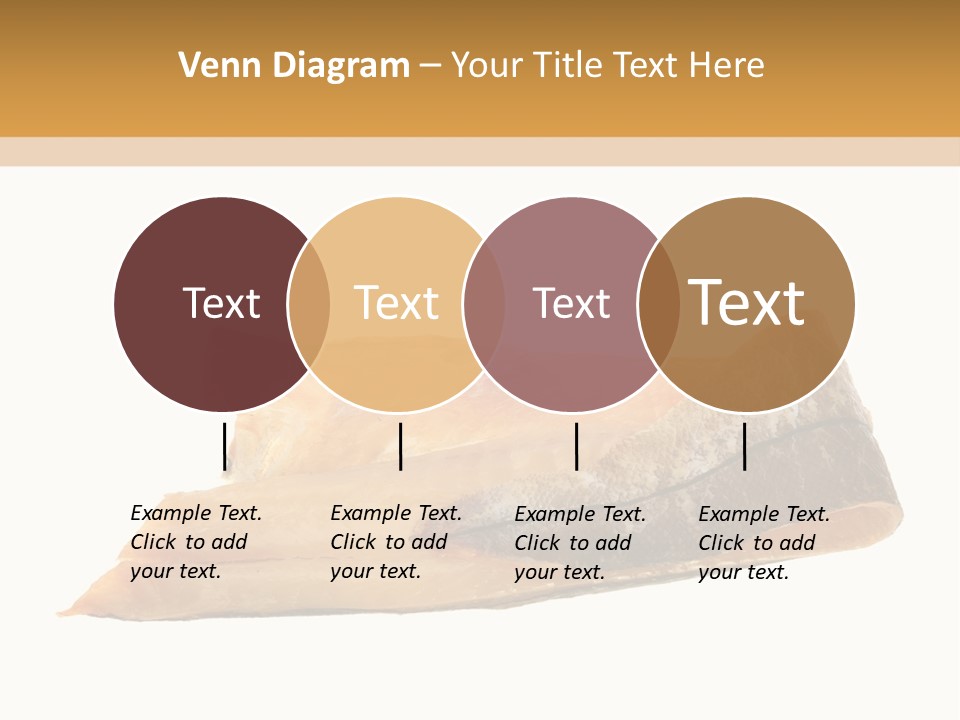 A Piece Of Bread With A Bite Taken Out Of It PowerPoint Template