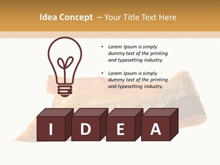 A Piece Of Bread With A Bite Taken Out Of It PowerPoint Template