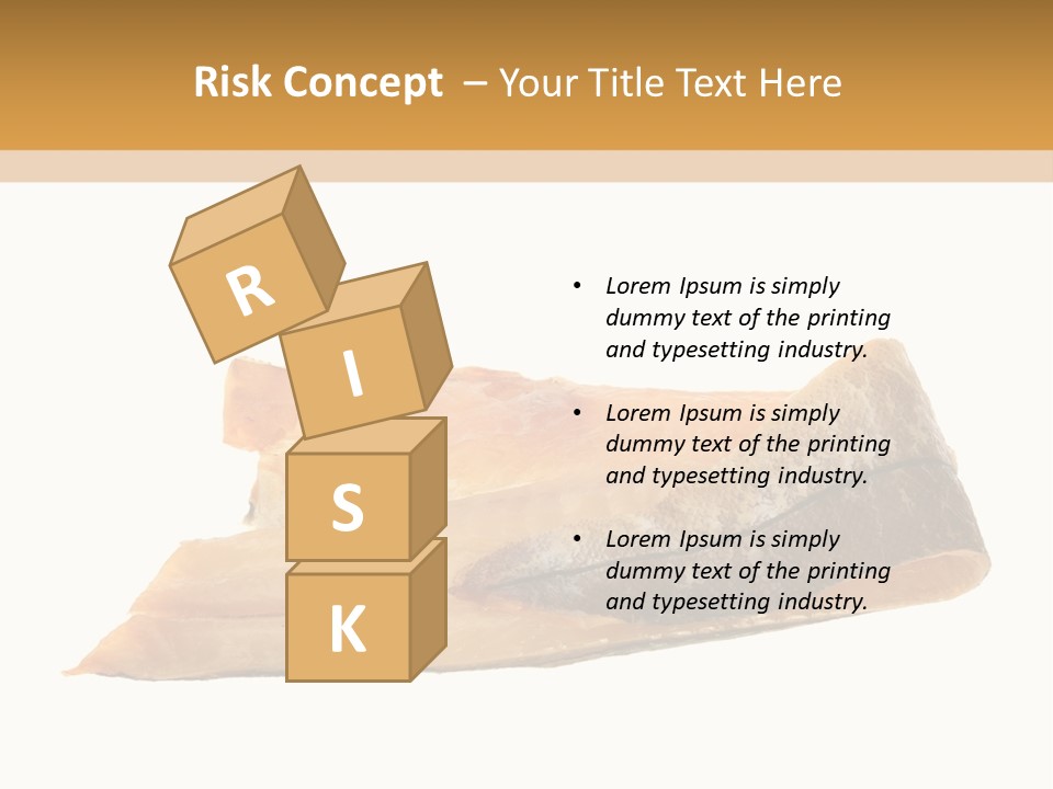 A Piece Of Bread With A Bite Taken Out Of It PowerPoint Template
