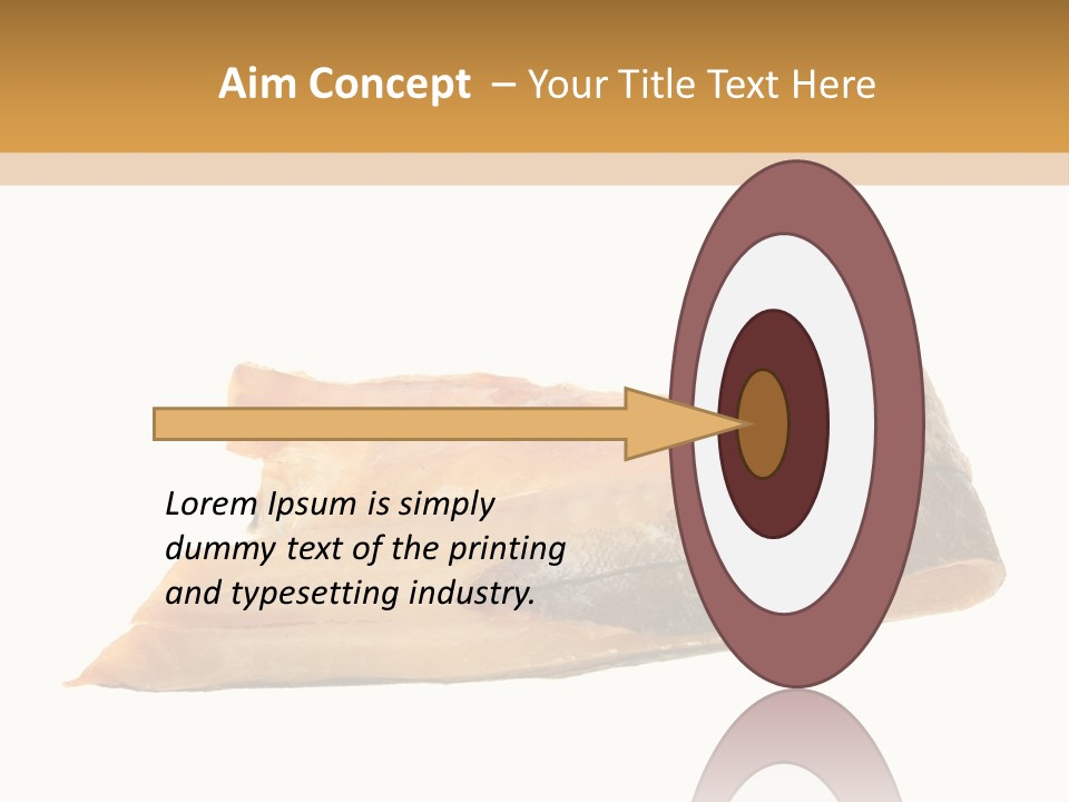 A Piece Of Bread With A Bite Taken Out Of It PowerPoint Template