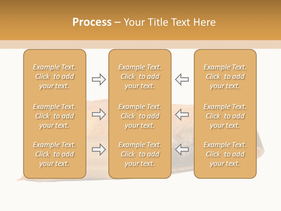 A Piece Of Bread With A Bite Taken Out Of It PowerPoint Template