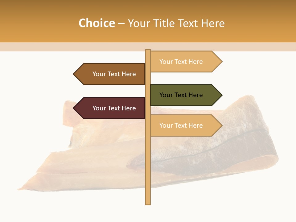 A Piece Of Bread With A Bite Taken Out Of It PowerPoint Template