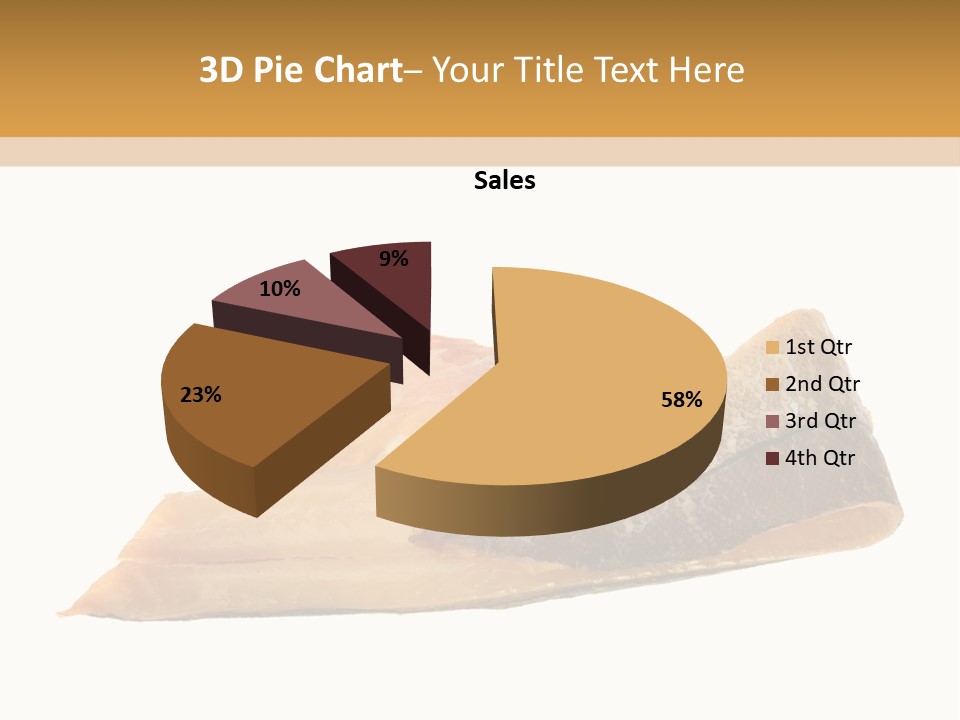 A Piece Of Bread With A Bite Taken Out Of It PowerPoint Template